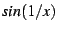 $ sin(1/x)$